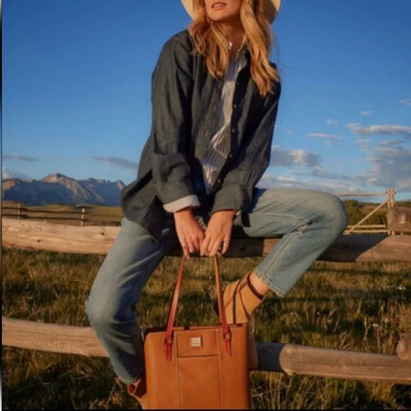 Dooney & Bourke Tan Tote Bag - Picture 2 of 16